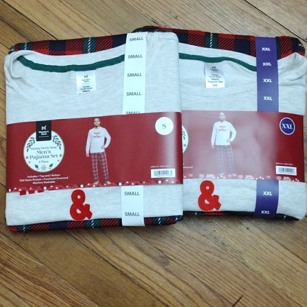 Member's Mark Mens Christmas Pajamas Set